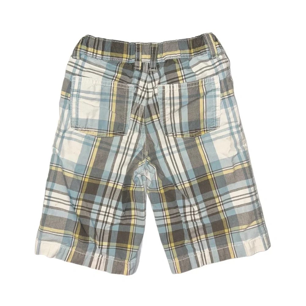 GYMBOREE Boy's Plaid Shorts Size 6 Adjustable Waist